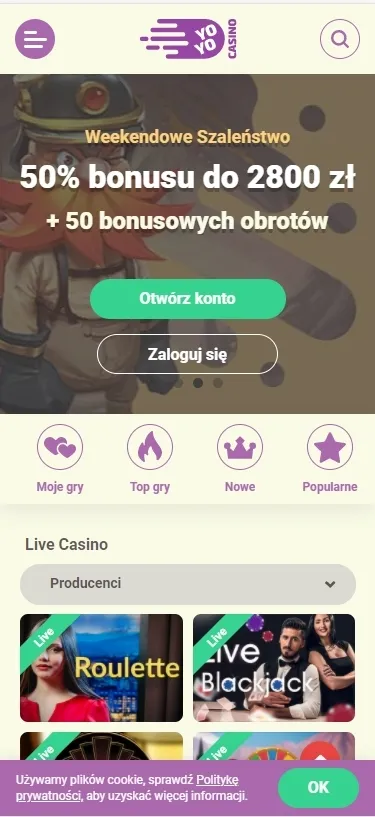 YoYo Casino wersja mobilna