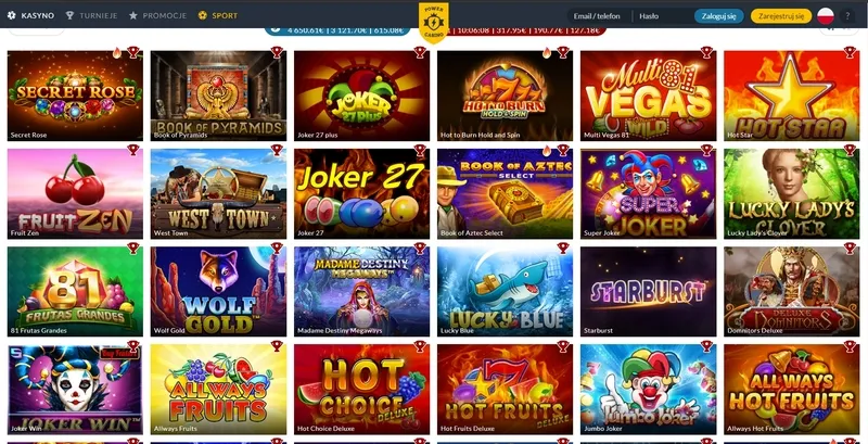 Popularne gry i sloty w Power Casino